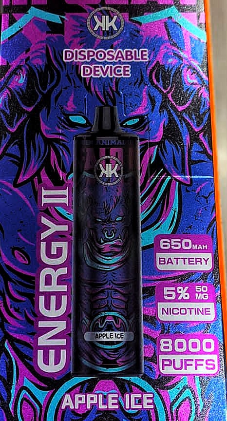 KK ENERGY II DISPOSABLE VAPE (RECHARGEABLE) 8000 PUFF MESH COIL