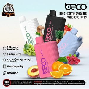 BECO - soft DISPOSABLE VAPE 6000 PUFFS