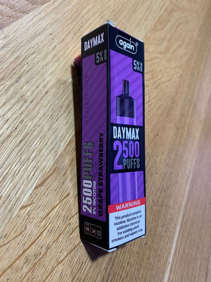 AGAIN DAYMAX DISPOSABLE 2500PUFFS 50Mg